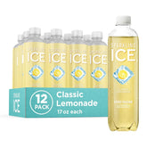 Sparkling Ice, Classic Lemonade Sparkling Water, Zero Sugar Flavored Water, with Vitamins and Antioxidants, Low Calorie Beverage, 17 oz Bottles (Pack of 12)