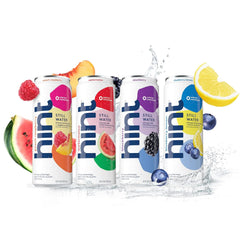 Hint Canned Water, Peach Raspberry - Purified Flavored Water with Zero Calories, Natural Flavors, and Sugar Free - 12 Fl Oz Cans (Pack of 24)