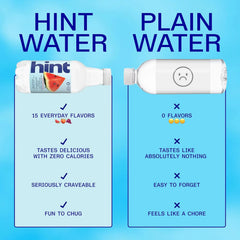Hint Fruit-Infused Bottled Water, Watermelon - Sugar Free Flavored Water with Zero Calories, Naturally Flavored, and No Artificial Sweeteners - 16 Fl Oz (Pack of 12)