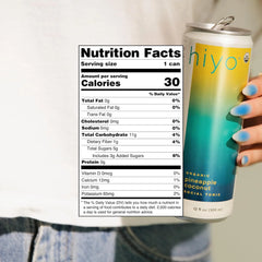 Hiyo Organic Social Tonic - Pineapple Coconut, 4 pack - N.A. Functional Seltzer, Sparkling Water Crafted with Organic Adaptogens, Nootropics & Botanicals