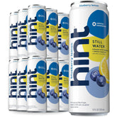 Hint Fruit-Infused Canned Water, Blueberry Lemon - Purified Flavored Water with Zero Calories, Natural Flavors, and Sugar Free - 12 Fl Oz Cans (Pack of 24)