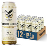 Free Bird, Sparkling Southern Spring Water, 12-Pack (19.2oz Tallboy Cans) – Unflavored Carbonated Zero Sugar, Crisp & Bubbly, Blue Ridge Mountain Water