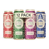 Corpse Reviver: Electrolyte Hydration Drink | Organic, Non-Alcoholic, Magnesium, Potassium, L-Theanine, Zinc, Sodium, Revival Variety Pack (Canned Flavored Sparkling Water), 16 Fl Oz, Pack of 12