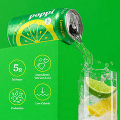 Poppi Prebiotic Soda, Sparkling Water & Fruit Juice, Trend Setters, 12 Oz, 12 Pack