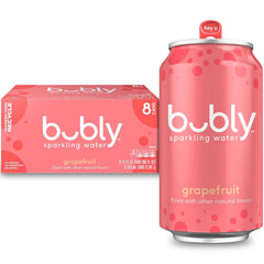 bubly Sparkling Water, Grapefruit, Zero Sugar & Zero Calories, Seltzer Water, 12 Fl Oz Cans, Packaging May Vary (Pack of 8)