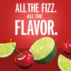 Izze Cherry Lime Straight Beverages,8.4 FL Oz,(Pack of 48)