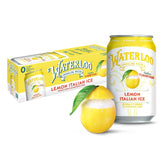 Waterloo Sparkling Water, Lemon Italian Ice Naturally Flavored, 12 Fl Oz Cans (Pack of 12) – Zero Calories and Zero Sugar or Sweeteners