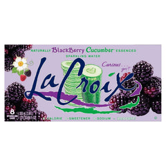 La Croix Sparkling Water, Blackberry Cucumber, 8-Pack Zero Sugar, Zero Calories, Zero Sodium