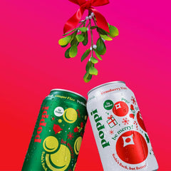 Poppi Prebiotic Soda, Sparkling Water & Fruit Juice, Naughty or Nice, 12 Oz, 12 Pack