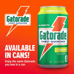 Gatorade Thirst Quencher,Lemon-Lime,12 Fl Oz Cans,(Pack of 36)