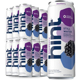 Hint Fruit-Infused Canned Water, Blackberry - Purified Flavored Water with Zero Calories, Natural Flavors, and Sugar Free - 12 Fl Oz Cans (Pack of 24)