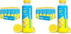 Lemon Perfect Original,Flavored Lemon Water,Organic,Zero Sugar,Healthy Hydration Drinks,15.2 fl oz Bottles,(Pack of 24)