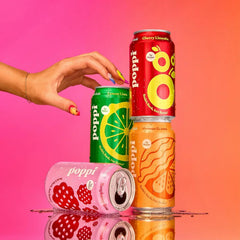 Poppi Prebiotic Soda, Sparkling Water & Fruit Juice, Trend Setters, 12 Oz, 12 Pack