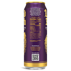 Liquid Death Soda-Flavored Sparkling Water - Doctor Death (Cherry, Cream, Spice), Less Sugar*, Huge Flavor, No Caffeine, No Artificial Sweeteners, King Size 19.2 Fl Oz (Pack of 12)