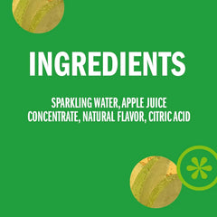 IZZE Sparkling Water Juice Beverage Blend, Apple, No Sugar Added, 8.4 FL OZ, 24 Cans (Pack of 2)