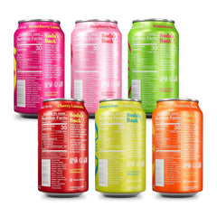 Poppi Prebiotic Soda, Sparkling Water & Fruit Juice, Fun Favorites, 12 Oz, 12 Pack