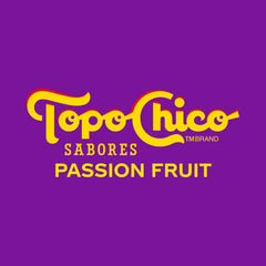 Topo Chico Sabores Passionfruit Flavored Sparkling Water, 12 fl oz, 8 Pack