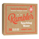 AUTX Rambler Sparkling Water, Texas Limestone Mineral Blend, Build Your Own Variety Pack - Pick Two Flavors - Two 8-Packs (16 Cans)