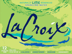 La Croix Sparkling Water, Lime, 12 Fl Oz (pack of 12)