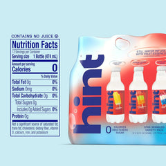 Hint Fruit-Infused Bottled Water, Star Spangled Variety Pack - Sugar Free Flavored Water with Zero Calories, Natural Fruit Essences, and No Artificial Sweeteners - 16 Fl Oz (Pack of 12)