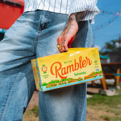 AUTX RAMBLER Sparkling Water, Texas Limestone Mineral Blend, Wild Cherry x Satsuma, 12-Ounce Cans, 8 Count x 2 (16 Cans Total)