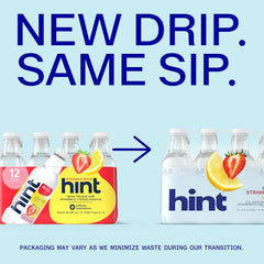 Hint Fruit-Infused Bottled Water, Strawberry Lemon - Sugar Free Flavored Water with Zero Calories, Natural Fruit Essences, and No Artificial Sweeteners - 16 Fl Oz (Pack of 12)