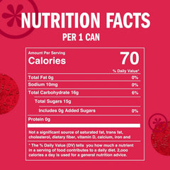 IZZE Sparkling Water Juice Beverage Blend, Pomegranate, No Sugar Added, 8.4 FL OZ, 24 Cans