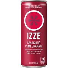 IZZE Sparkling Water Juice Beverage Blend, Dawn Variety Pack, Mango, Clementine, Strawberry, Pomegranate, No Sugar Added, 8.4 FL OZ, (Pack of 48)