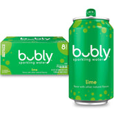 bubly Sparkling Water, Lime, Zero Sugar & Zero Calories, Seltzer Water, 12 Fl Oz Cans, Packaging May Vary (Pack of 8)