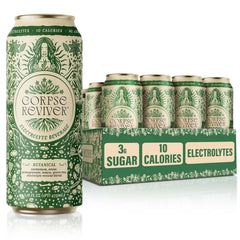 Corpse Reviver: Electrolyte Hydration Drink | Organic, Non-Alcoholic, 175mg Magnesium, 325mg Potassium, 75mg L-Theanine, 20mg Zinc, 20mg Sodium (Canned Flavored Sparkling Water), Botanical 12-Pack