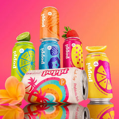 Poppi Prebiotic Soda, Sparkling Water & Fruit Juice, Bombshells, 12 Oz, 12 Pack