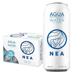 NEA Spring Water Canned - Austrian Alps Natural Mountain Mineral Water in Aluminum Cans - Plastic Free BPA Free 16.9oz (6 Cases - Pack of 72)
