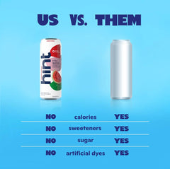Hint Fruit-Infused Canned Water, Blueberry Lemon - Purified Flavored Water with Zero Calories, Natural Flavors, and Sugar Free - 12 Fl Oz Cans (Pack of 24)