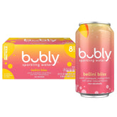 bubly Sparkling Water, Bellini Bliss, Zero Sugar & Zero Calories, 12 Fl Oz Cans (Pack of 8)