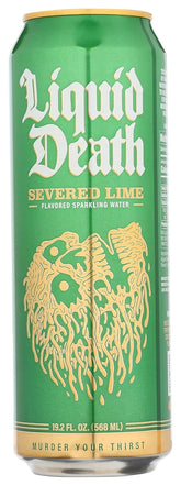 Liquid Death Severed Lime Sparkling Water Single, 19.2 FZ