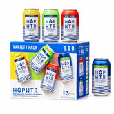 HOPWTR Variety Pack - Sparkling Hop Water, Sugar Free Non Alcoholic Drinks & NA Beer Alternative, Low Carb Adaptogen Drink with Nootropics, Zero Calories Sparkling Water (12 Pack, 12oz Cans)