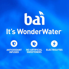 Bai Flavors Variety Pack, Antioxidant Infused Water Beverage, with Vitamin C and No Artificial Sweeteners, 18 fl oz bottles, 12 pack | Antioxidant Infused