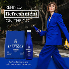 Saratoga Spring Water, 12 Pack, 16 Fl Oz | Still Water | Recycled PET Plastic