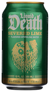 Liquid Death, Severed Lime Sparkling Water, 12 Fl Oz