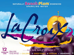 La Croix Sparkling Water, Beach Plum, 12 Fl Oz (pack of 12)