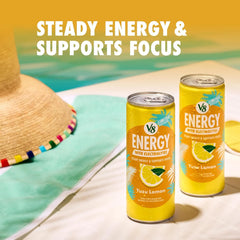 V8 Energy Yuzu Lemon Energy Drink, 8 fl oz Can, 6 pack