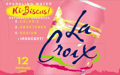 LaCroix Sparkling Water, Hi-Biscus!, 12 Fl Oz (pack of 24)