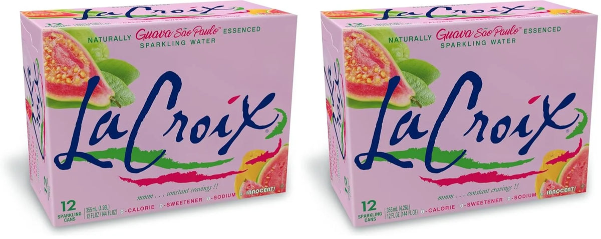 LaCroix Sparkling Water, Guava Sao Paulo, 12 Fl Oz (pack of 24)