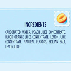 Sanpellegrino CIAO! Peach Sparkling Water, Low-Cal, 0g Added Sugar, 24-Pack