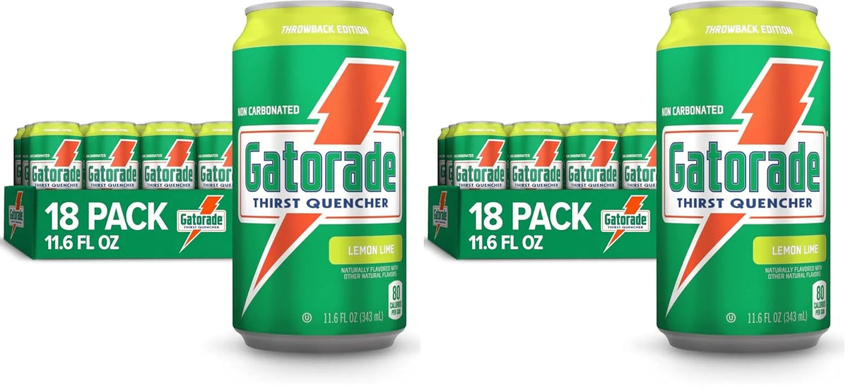 Gatorade Thirst Quencher,Lemon-Lime,12 Fl Oz Cans,(Pack of 36)