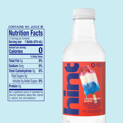 Hint Fruit-Infused Bottled Water, Cherry Berry Burst - Purified Water Beverages with Zero Calories, Natural Flavors, and Sugar Free - 16 Fl Oz (Pack of 12)