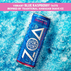 ZOA Sugar Free Energy Drink with Electrolytes, Blue Raspberry Shave Ice, Vitamin C, B Vitamins + Amino Acids, 160 mg Green Tea Caffeine, Zero Sugar, 12 oz Cans, 12 Pack