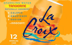 La Croix Sparkling Water, Tangerine, 12 Fl Oz (pack of 12)