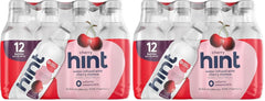 Hint Fruit-Infused Bottled Water, Cherry - Sugar Free Flavored Water with Zero Calories, Naturally Flavored, and No Artificial Sweeteners - 16 Fl Oz (Pack of 24)