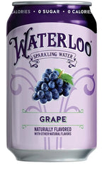 Waterloo Sparkling Water, Grape Naturally Flavored, 12 Fl Oz Cans (Pack of 12) – Zero Calories and Zero Sugar or Sweeteners